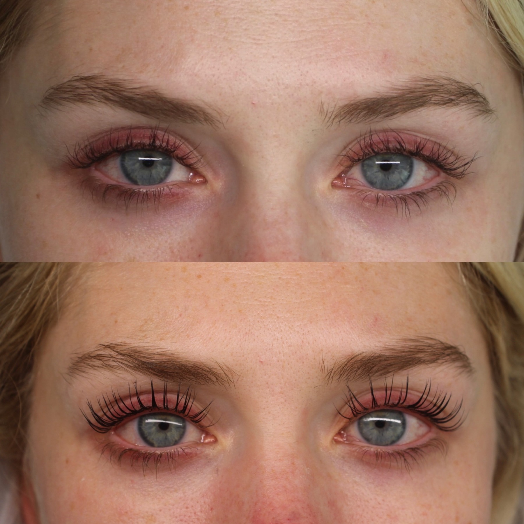Korean lash lift and tint result